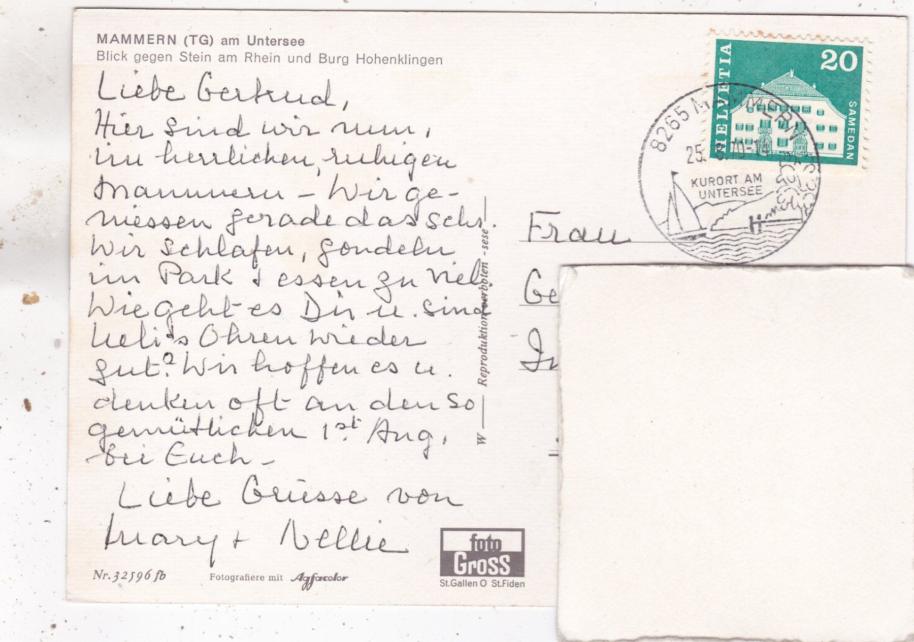 Cartoline postali: Mammern TG 1970 – Usato da Herisau venduto da Lisegrat2008 1