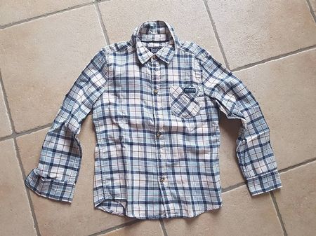 Chemise manches longues flanelle / 128