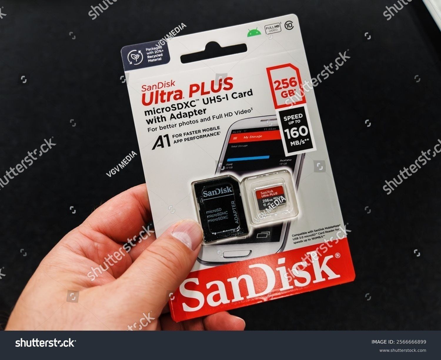 Sandisk Schede di memoria: Ultra Plus SanDisk Ultra micro SDXC de 256 Go – Nuovo e nell'imballaggio originale da Lausanne venduto da van_8p85