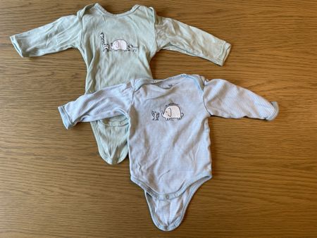 2er Set Baby Bodys Langarm Grösse 62