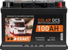 EXAKT Solar DCS Solarbatterie 100Ah 12V