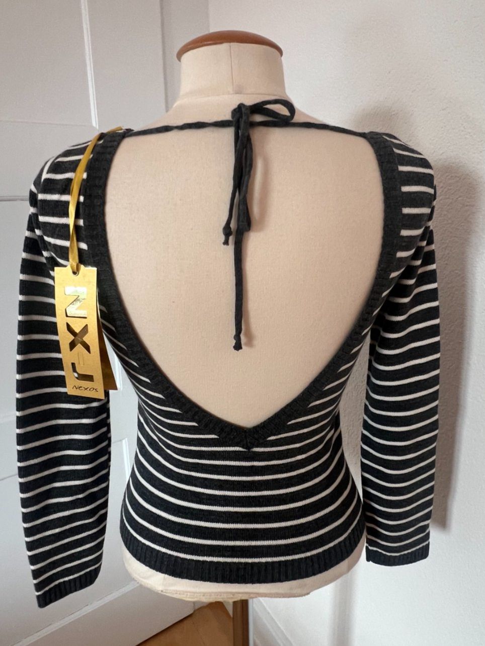 Maglioni & Felpe: NEXOS Strickpullover, 50% Wolle, Gr. M, Grau/Weiss, NEU – Nuovo e nell'imballaggio originale da Worb venduto da farben20zauber 2