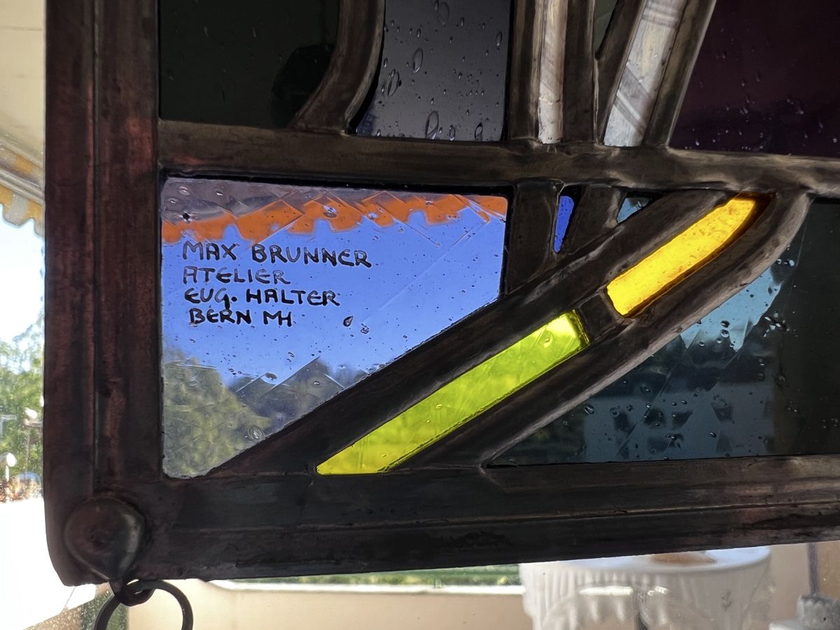 Sonstige Antiquitäten & Kunst: Buntglas Glasmalerei Atelier Halter – Gebraucht aus Neuenegg von Magosaurus 1