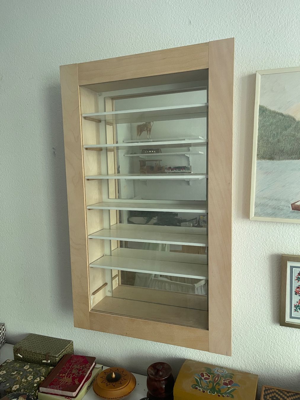 Vetrine: Setzkasten mit Spiegelrückwand – Usato da Arlesheim venduto da ren_5d2b