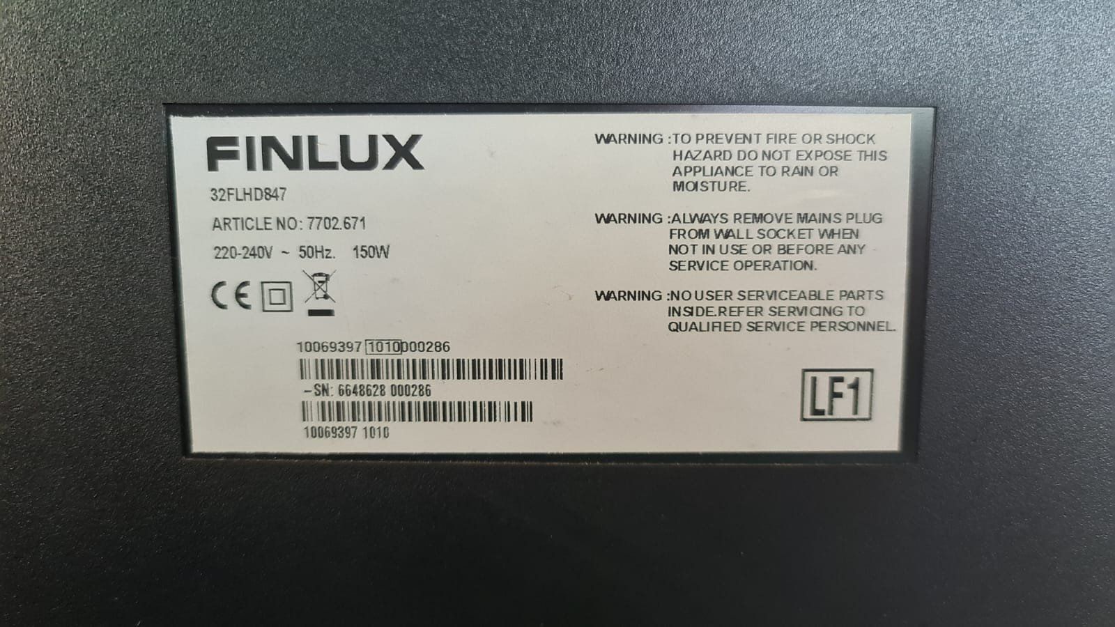 Televisori: Fernseher - Finlux – Usato da Bolligen venduto da Laribo09 6