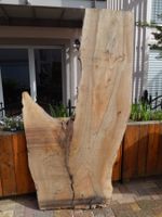 Massive Nussbaum-Gabelbohle / Zwieselbohle /  200×108×8 cm
