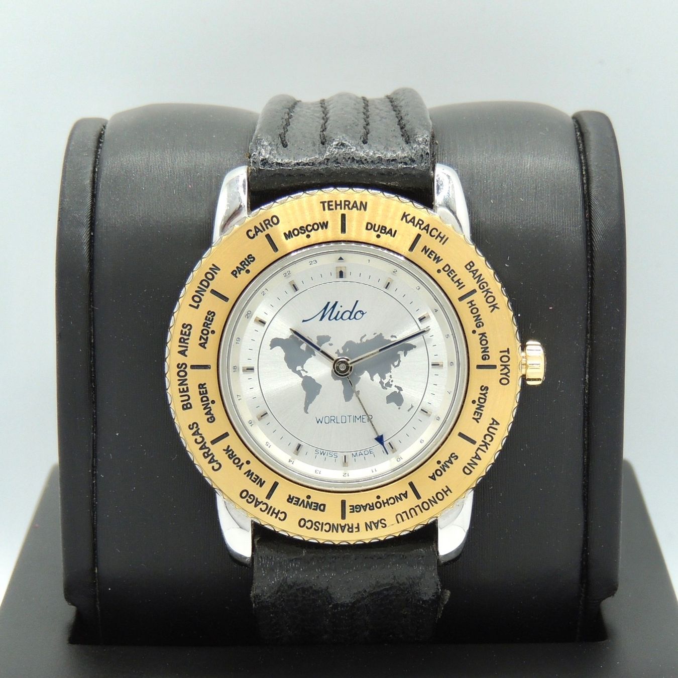 Mido Orologi: Montre Mido GMT Worldtimer vintage – Usato da Lausanne venduto da DuGoutetdesCouleurs