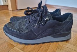 Baskets femme noires WALDLAUFER  taille 39 bon état