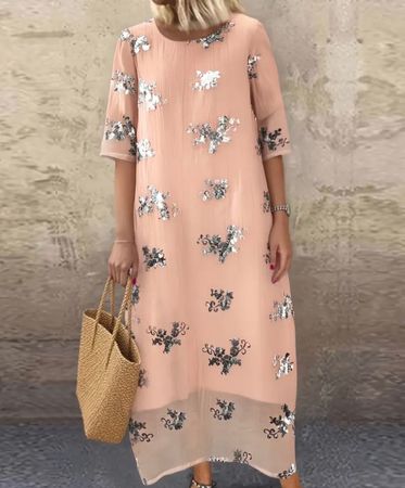 Must have - edles/stylisches Kleid/Tunika, Leinenoptik, L