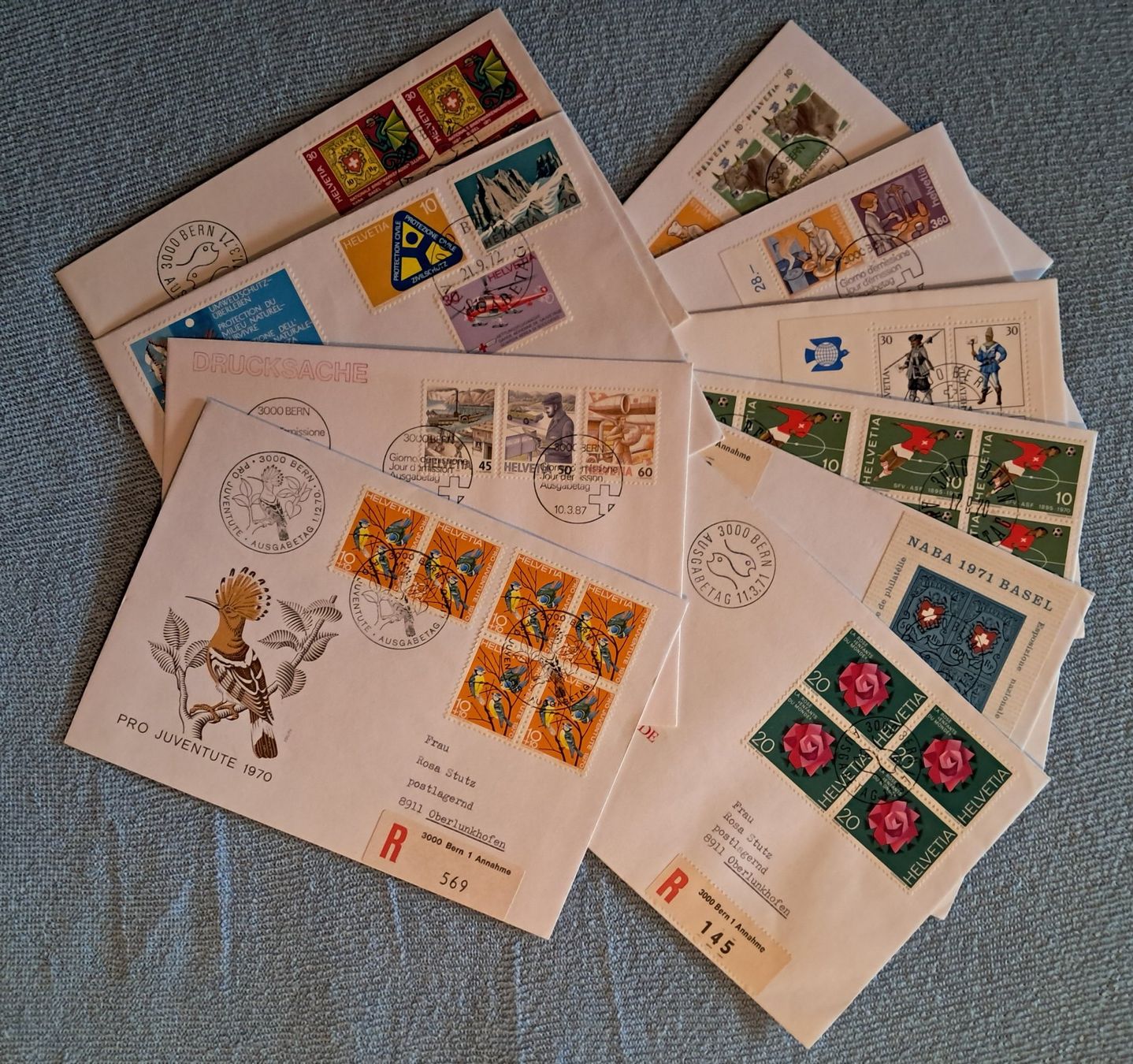 Tutti i francobolli: R-FDC LOT - ET  BERN – Usato da Ponto Valentino venduto da giorgia06