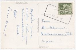 SEDRUN - seltener Aushilfstempel auf Ansichtskarte