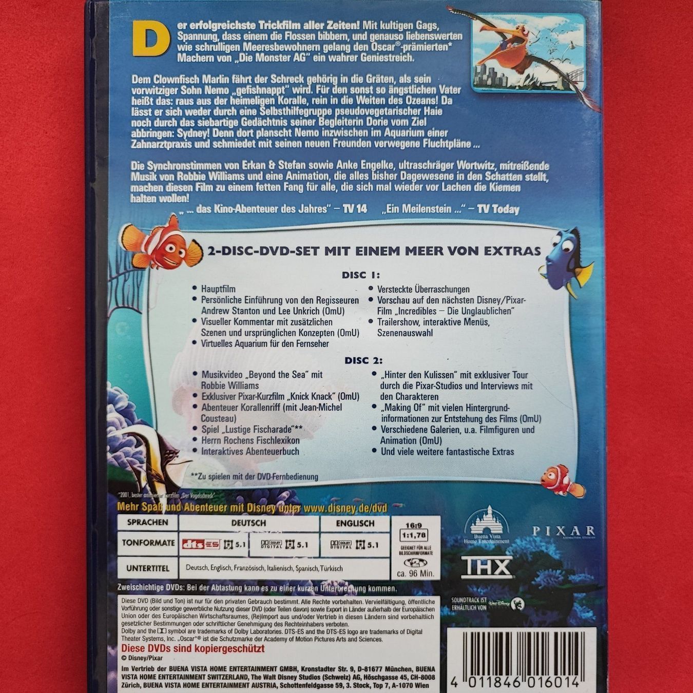 Tutti i DVDs: Findet Nemo – Usato da Dübendorf venduto da kb86_MOVIE 1