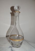 HOCHWERTIGE KARAFFE «EISCH» BLEIKRISTALL GOLD MUNDGEBLASEN