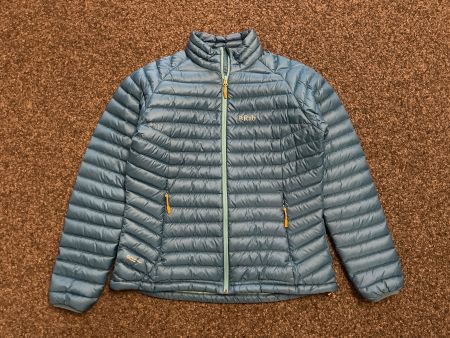 RAB Daunenjacke mit Packsack, TÜRKIS, Top Zustand.