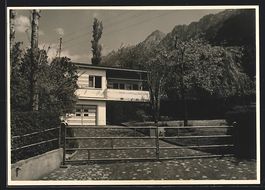 AK Vaduz, Haus Sonneck mit Tor