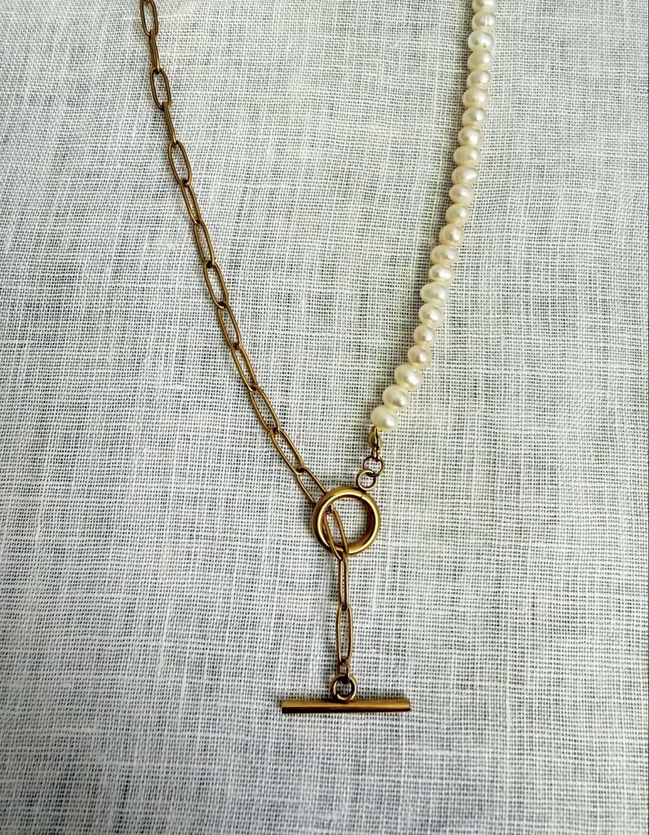 Catenine: PERLENKETTENGLIED- TOGGLE-COLLIER – Nuovo (secondo la descrizione) da Stäfa venduto da prelovedarchive 3