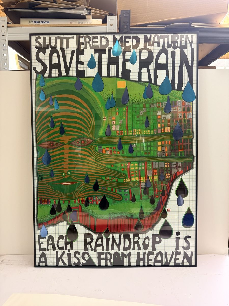 Foto & Immagini: Original 1983 Hundertwasser "Save the Rain" – Usato da Solothurn venduto da NUVICO