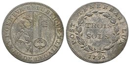 Genf 3 Sols 1795 , 2-347j /2179/