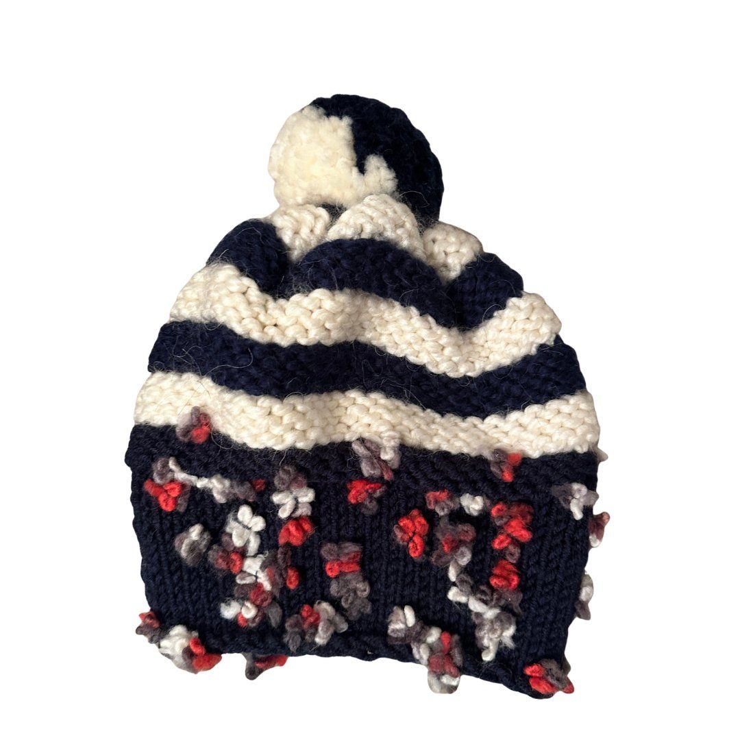 Chapeaux, bonnets & casquettes: Handmade Chunky Knit Pom Pom Beanie – Neuf (Voir description) à Zofingen par JumpInVintage 4