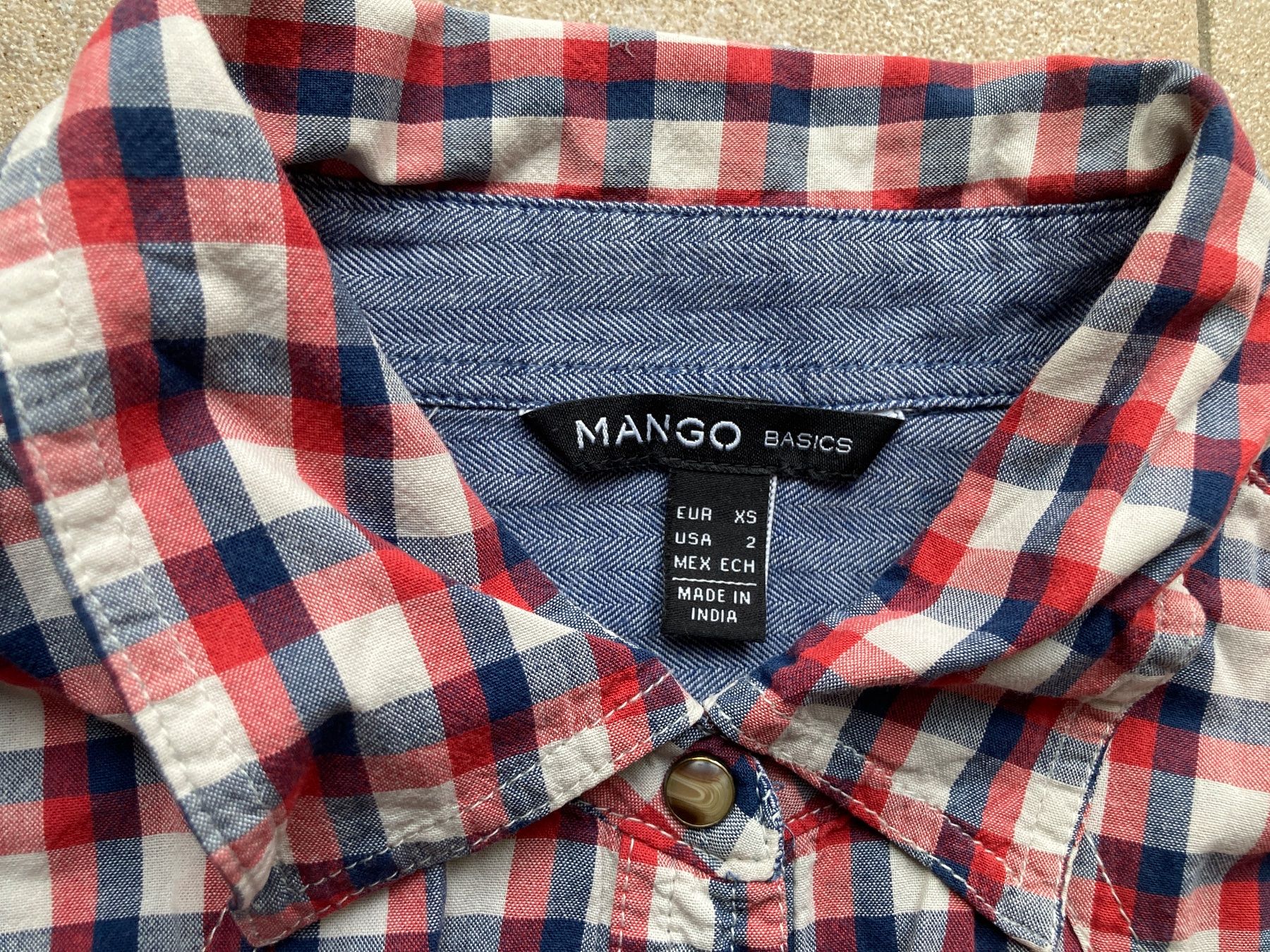 Mango Camicie: Karo- Hemd Gr.XS, kariert von Mango – Usato da Gelterkinden venduto da froggy80 1