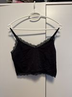 Even&Odd Top, Schwarz mit Spitze, Grösse M/L