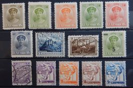 Luxemburg Kat. 152-165 */gest. 1924/26