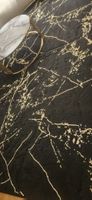 2 mal Teppich schwarz gold Marmor Optik neuwertig 160x230cm