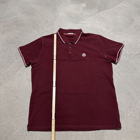 Polo Shirt Moncler dunkelrot Grösse M gut erhalten