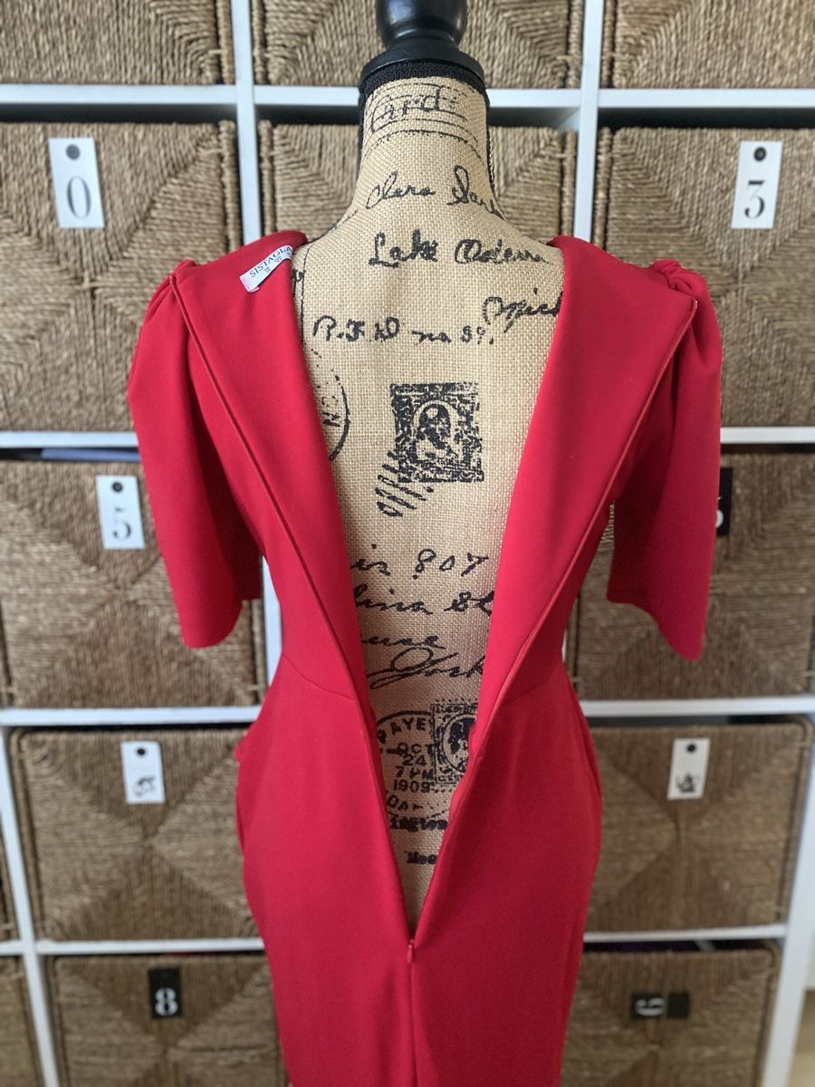 Vestiti: Stunning Wrap Midi Red Dress, new. – Nuovo e nell'imballaggio originale da Safenwil venduto da rgs_tg62 3