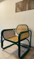 Loungesessel aus Holz mit Wiener Geflecht – Designklassiker