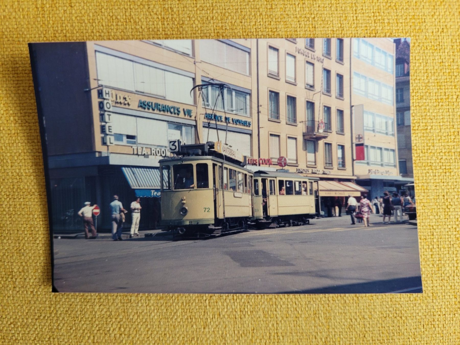 Poster & Bilder: Foto Tram Neuenburg Neuchâtel, 1976 – Gebraucht aus Emmenbrücke von schneeturm