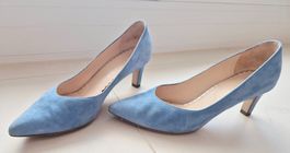 Peter Kaiser Echtleder Pumps, Hellblau, Grösse 38