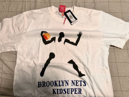 Brooklyn Nets KidSuper Basketball Graphic T-Shirt NEW! (L)