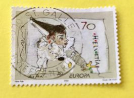 Nr.1051 Pierrot spielt mit dem Faden GESTEMPELT 2002   