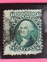 1861 USA Nr.20 mit WAFFEL - TEN CENTS - GEORGE WASHINGTON !!