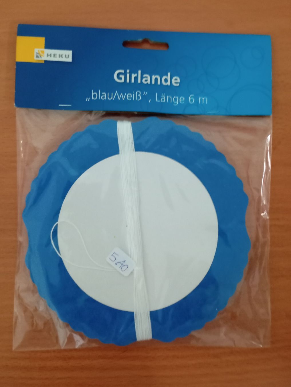 Tutte le decorazioni: Oktoberfest Girlande blau/ weiss – Nuovo e nell'imballaggio originale da Winterthur venduto da pjuma01