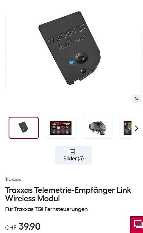 Traxxas Fernbedienungen: Traxxas Telemetrie-Empfänger Link Wireless Modul – Gebraucht aus Lenzburg von ziomtk