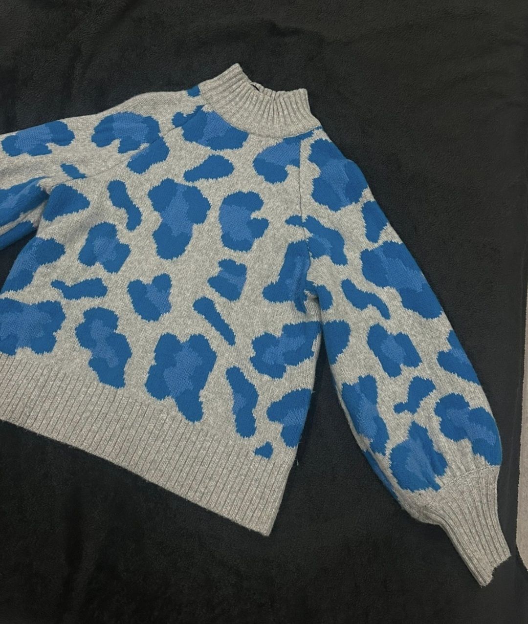 H&M Maglioni & Felpe: H&M Pullover Leopard Blau Grau Gr. XS mit Wolle – Usato da Naters venduto da Monika-K