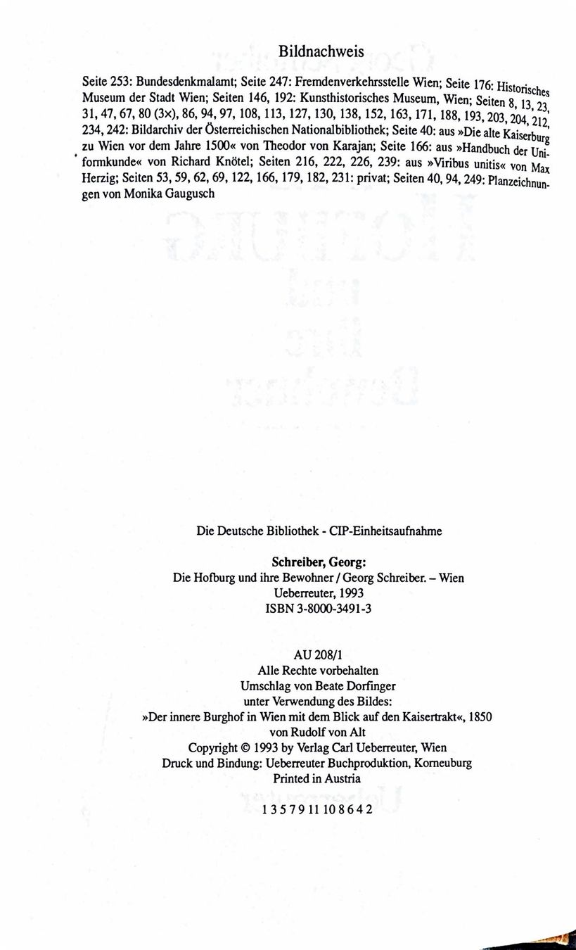 Libri: Die Hofburg und ihre Bewohner – Usato da Sarnen venduto da Livres 4
