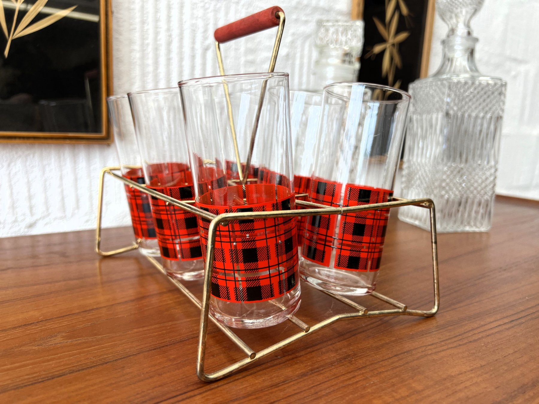 Bicchieri: Vintage Gläser-Set mit Halter – Usato da Walzenhausen venduto da stilvollwohnen 3