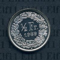 CHF___0.50 1989 stgl * nigelnagelneu! 50 Rappen