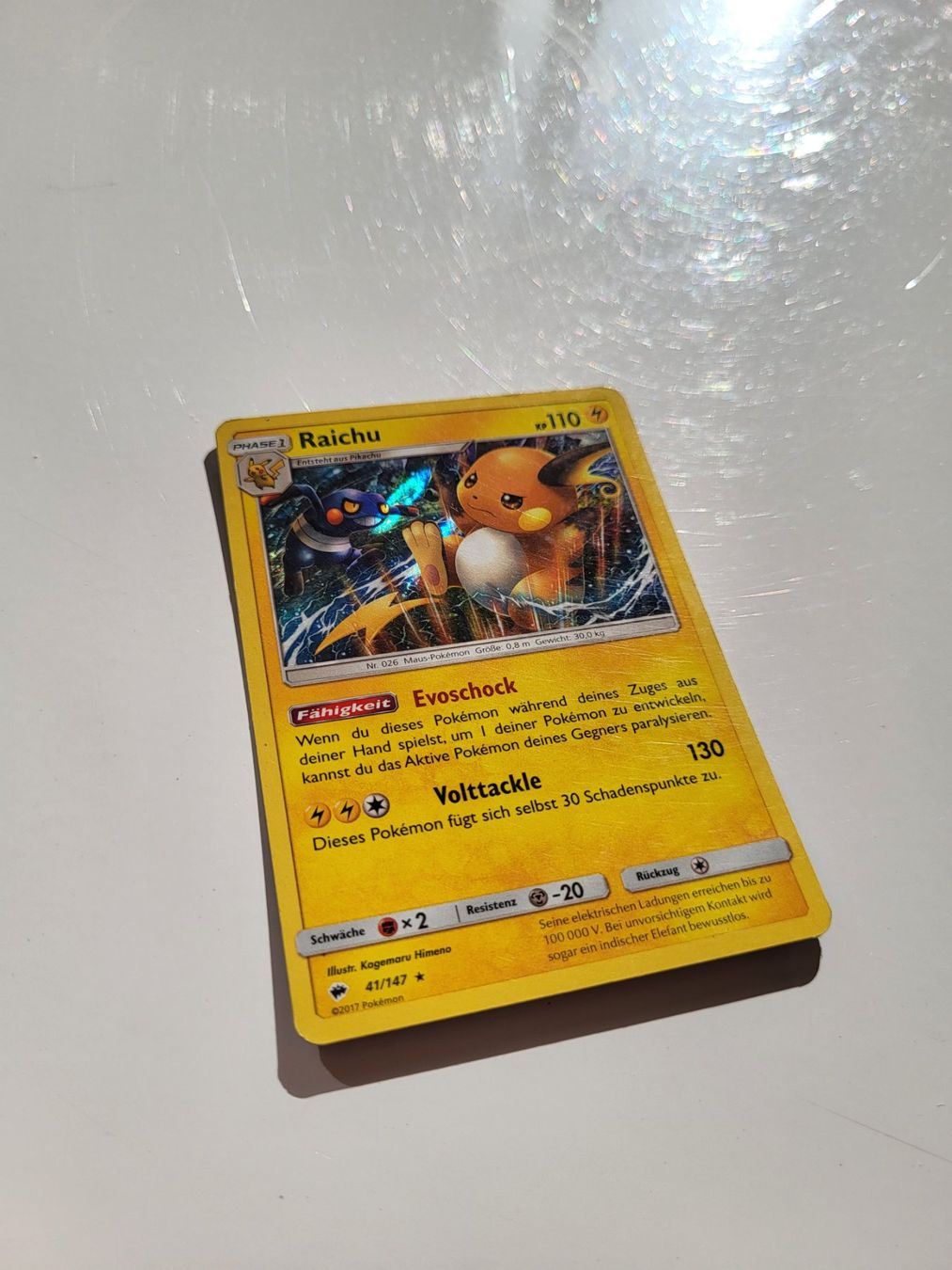 Pokémon Cartes à collectionner: Raichu (Burning Shadows 41/147) – D'occasion à Erlenbach ZH par ram_mjn5 2