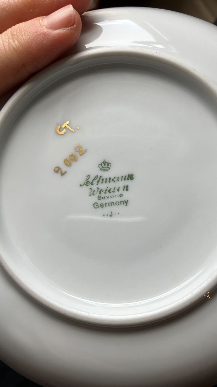 Tazze: tasse peinte à la main handbemalt Teller – Usato da St-Cierges venduto da LeRegain 4