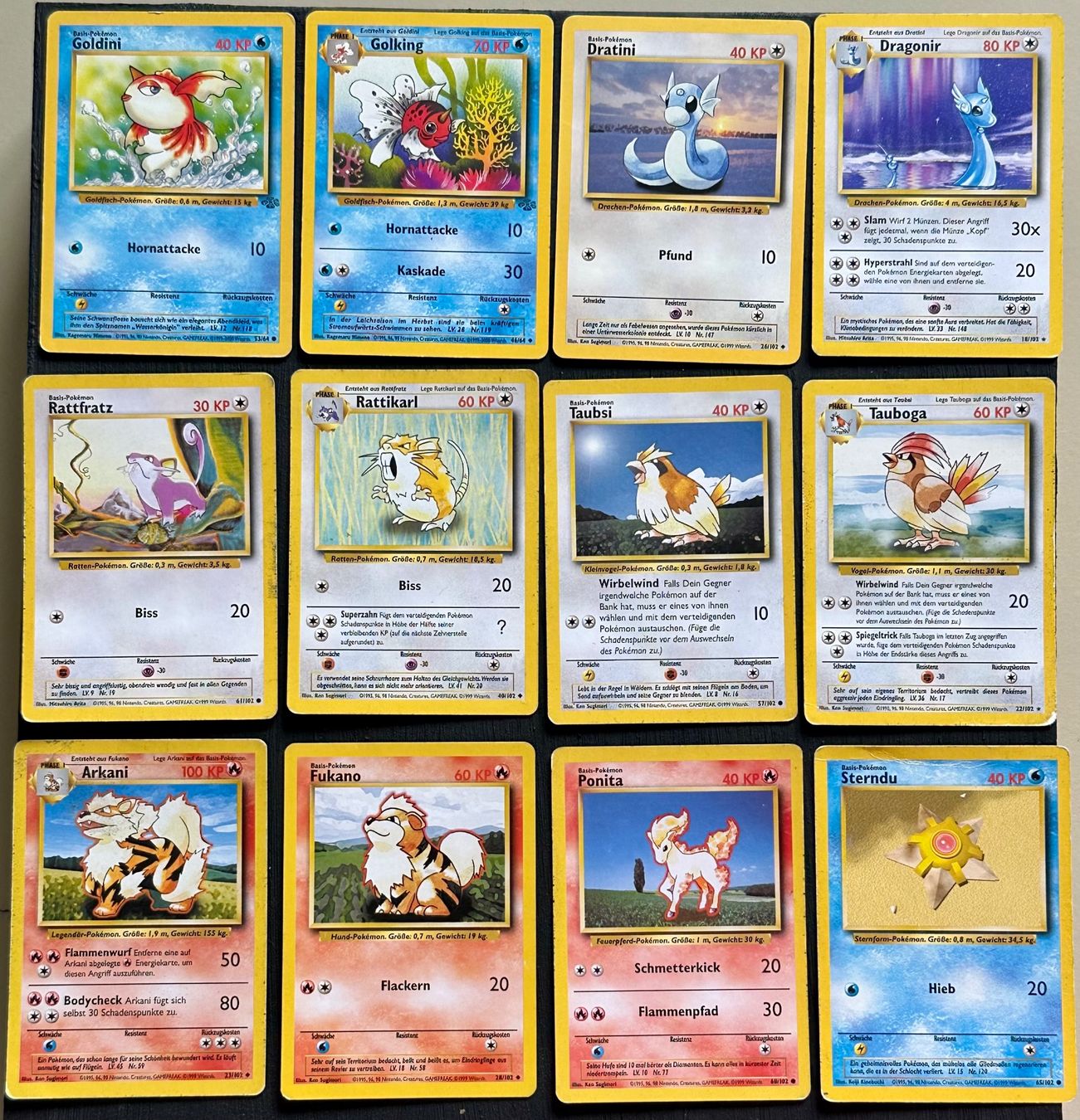 Pokémon Carte collezionabili: 12 Diverse Pokemon Karten Base Set 1999 – Usato da Kleindöttingen venduto da lau_k778