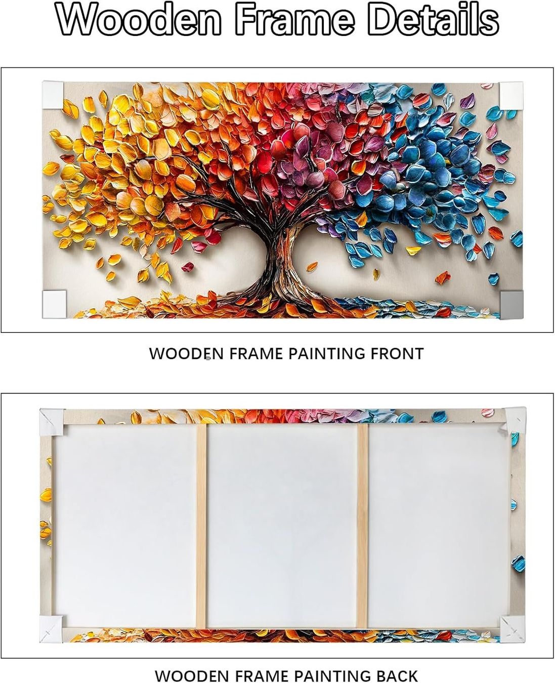 Foto & Immagini: Leinwandbild Baum des Lebens 120x50cm Bunt mit Rahmen – Nuovo e nell'imballaggio originale da Wittenbach venduto da SELVARO 3