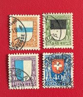 PRO JUVENTUTE SATZ 21 - 24 SCHÖNE STEMPEL 1922