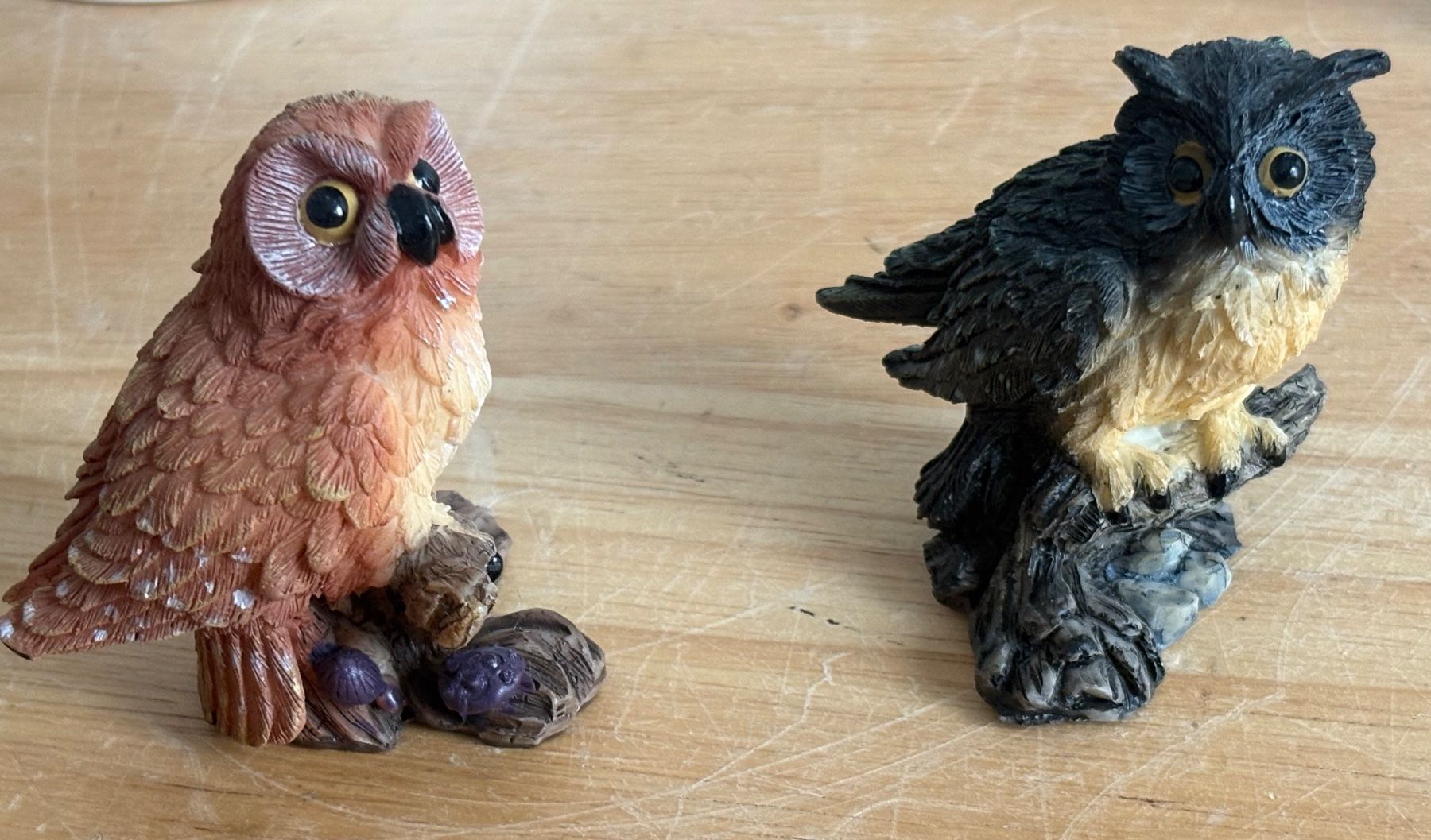 Statuette: Eulen Figuren Set diverse Materialien gebraucht – Usato da Frick venduto da Rukki 4
