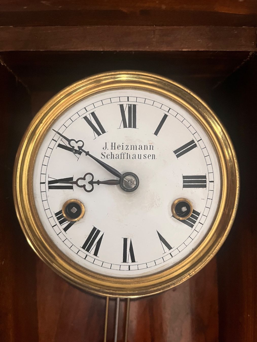 Orologi da terra & Orologi da parete: Wanduhr J. Heizmann Schaffhausen – Usato da Steckborn venduto da bluepapillon 2