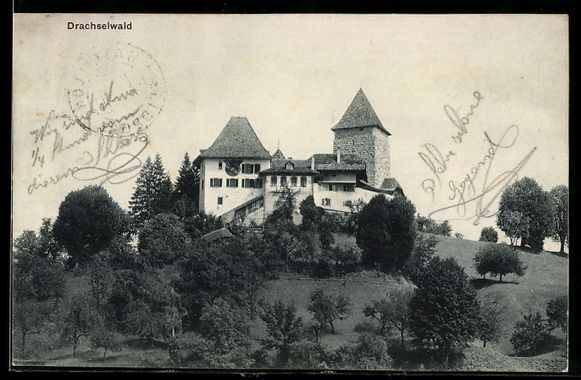 Cartoline postali: AK Drachselwald, Ortsansicht – Usato da Berlin venduto da bartko-reher