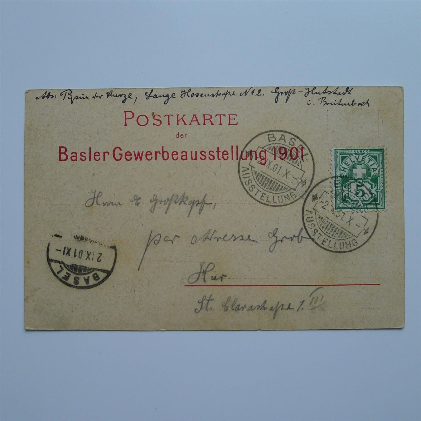 Tutti i francobolli: BASEL Rasierklingenstempel - Vorläufer! – Usato da Ebikon venduto da SilvioFreund
